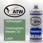 Preview: Volkswagen, Cosmicgreen Metallic 2C, LA6P: 400ml Sprühdose, von ATW Autoteile West.